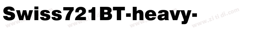 Swiss721BT-heavy字体转换