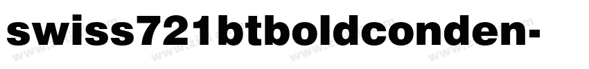 swiss721btboldconden字体转换