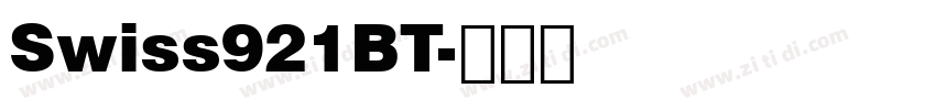Swiss921BT字体转换