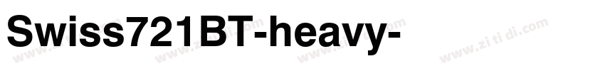 Swiss721BT-heavy字体转换
