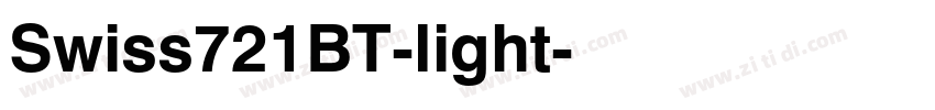 Swiss721BT-light字体转换