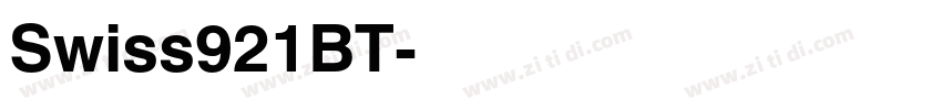 Swiss921BT字体转换