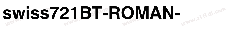 swiss721BT-ROMAN字体转换