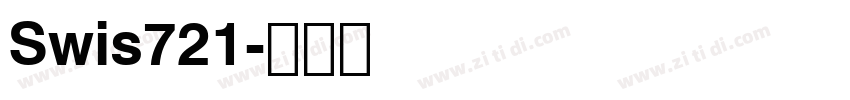 Swis721字体转换