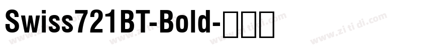 Swiss721BT-Bold字体转换