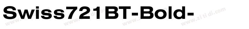 Swiss721BT-Bold字体转换