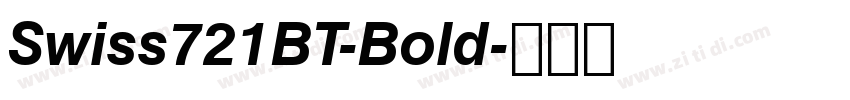 Swiss721BT-Bold字体转换