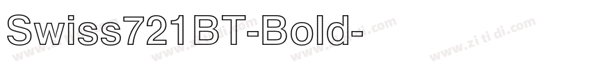 Swiss721BT-Bold字体转换