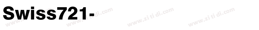Swiss721字体转换