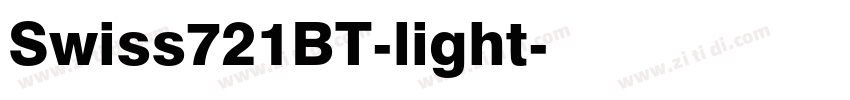 Swiss721BT-light字体转换