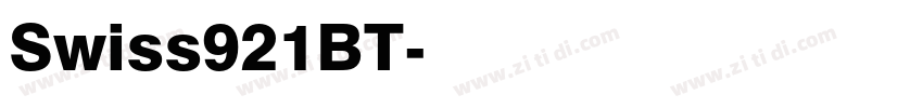 Swiss921BT字体转换