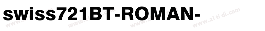 swiss721BT-ROMAN字体转换