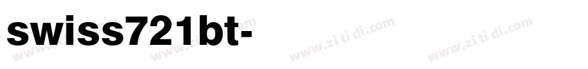 swiss721bt字体转换