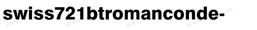 swiss721btromanconde字体转换