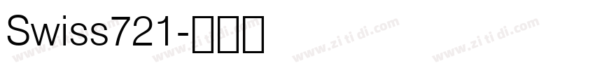 Swiss721字体转换