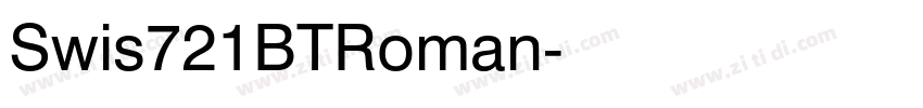Swis721BTRoman字体转换