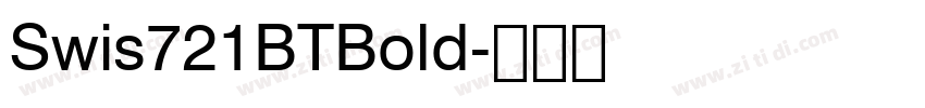 Swis721BTBold字体转换