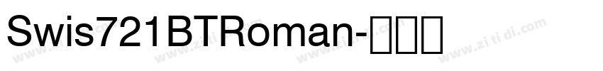 Swis721BTRoman字体转换