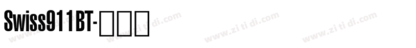Swiss911BT字体转换