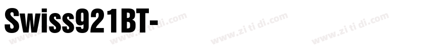 Swiss921BT字体转换
