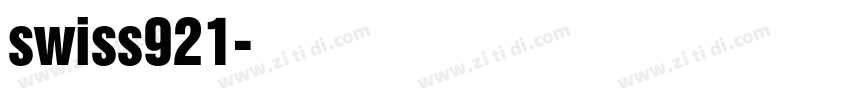 swiss921字体转换