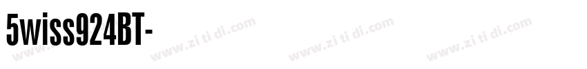 5wiss924BT字体转换