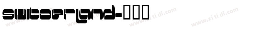 Switzerland字体转换