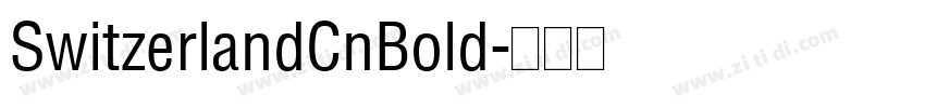 SwitzerlandCnBold字体转换