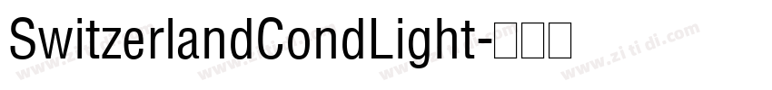 SwitzerlandCondLight字体转换