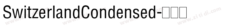 SwitzerlandCondensed字体转换