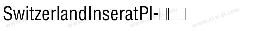 SwitzerlandInseratPl字体转换