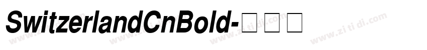 SwitzerlandCnBold字体转换