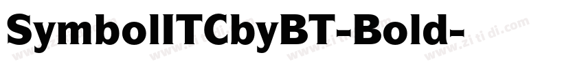 SymbolITCbyBT-Bold字体转换