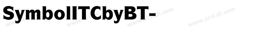 SymbolITCbyBT字体转换