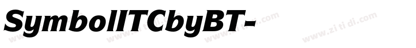 SymbolITCbyBT字体转换