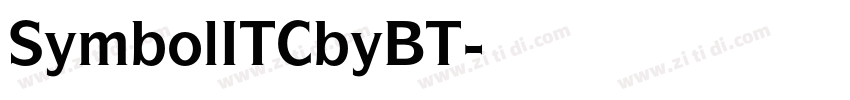 SymbolITCbyBT字体转换