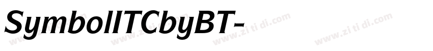 SymbolITCbyBT字体转换