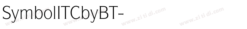 SymbolITCbyBT字体转换