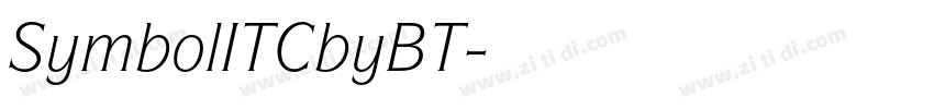 SymbolITCbyBT字体转换
