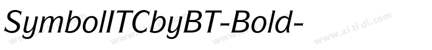 SymbolITCbyBT-Bold字体转换