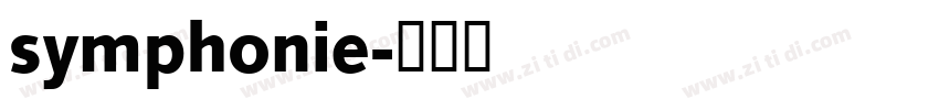 symphonie字体转换