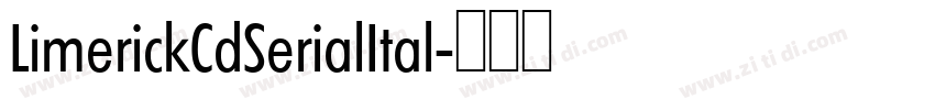 LimerickCdSerialItal字体转换