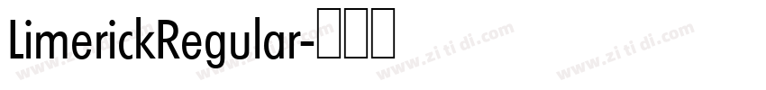 LimerickRegular字体转换