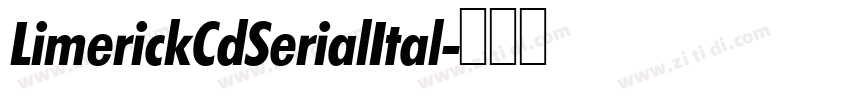 LimerickCdSerialItal字体转换
