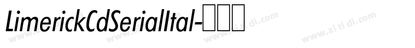 LimerickCdSerialItal字体转换