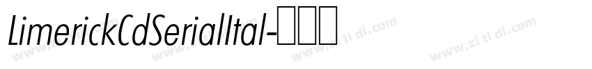 LimerickCdSerialItal字体转换