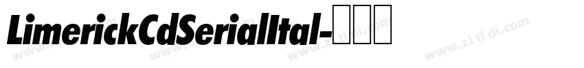 LimerickCdSerialItal字体转换