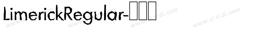 LimerickRegular字体转换