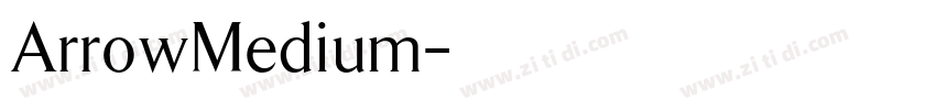 ArrowMedium字体转换