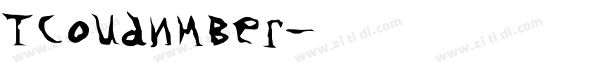 TCoudNmber字体转换